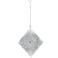 Gifi Diamant argenté à suspendre x 2 déco Noël^ Décoration Sapin