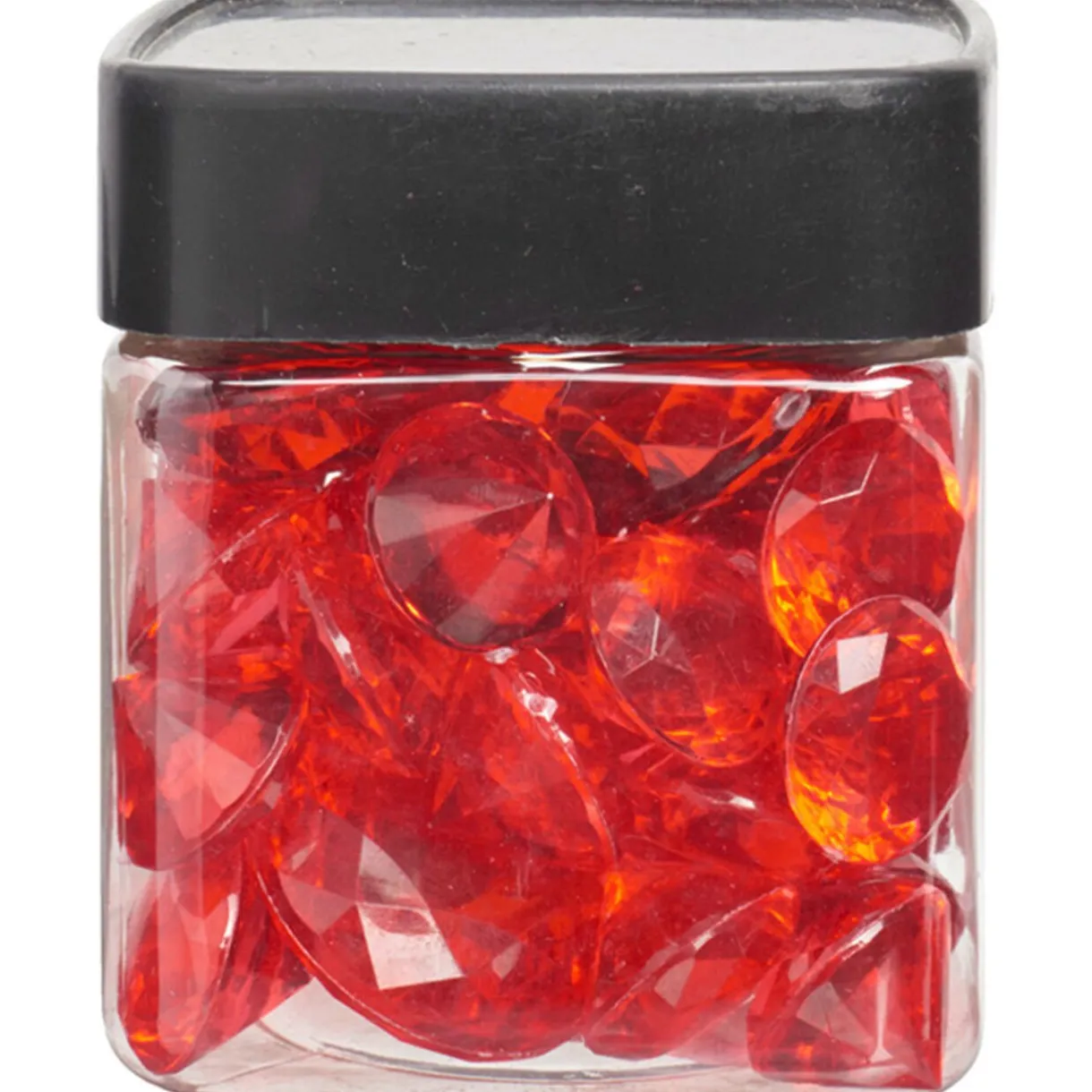 Clearance Gifi Diamants décoratifs rouges transparents