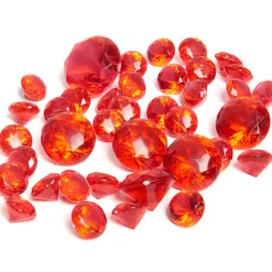 Clearance Gifi Diamants décoratifs rouges transparents