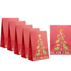 Gifi Enveloppe cadeau Noël enfant 6 pochettes 20x28cm licorne ou dinosaure^ Loisirs Créatifs Et Emballage Cadeau