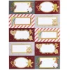 Gifi Etiquette cadeau autocollante Noël motif biscuit pain d'épices 4x8cm x10^ Loisirs Créatifs Et Emballage Cadeau
