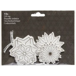 Gifi Etiquette cadeau blanche x12^ Loisirs Créatifs Et Emballage Cadeau