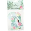 Gifi Etiquette cadeau motif tropical x4^ Loisirs Créatifs Et Emballage Cadeau
