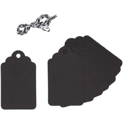 Gifi Etiquette cadeau noir ou marron x 8^ Loisirs Créatifs Et Emballage Cadeau