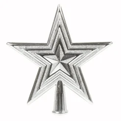 Gifi Etoile tête de sapin argentée^ Décoration Sapin