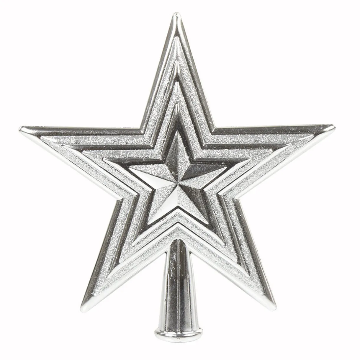 Gifi Etoile tête de sapin argentée^ Décoration Sapin