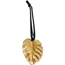 Gifi Feuille monstera à suspendre dorée^ Décoration Sapin