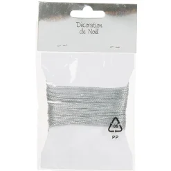 Gifi Fil argenté pour suspensions de Noël 20 m^ Décoration Sapin