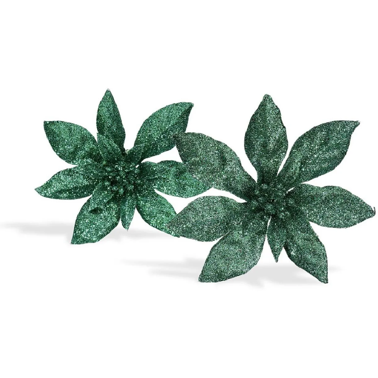 Gifi Fleur avec paillettes à clipser x 2 déco Noël^ Décoration Sapin