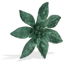 Gifi Fleur avec paillettes à clipser x 2 déco Noël^ Décoration Sapin