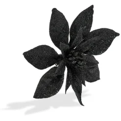 Gifi Fleur avec paillettes à clipser x 2 déco Noël^ Décoration Sapin