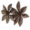 Gifi Fleur de Noël Poinsettia marron Noël x2^ Décoration Sapin