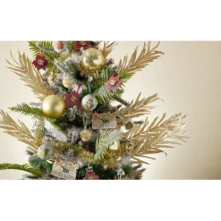 Gifi Fleur rouge poinsettia Disney Le Roi Lion Simba bois à suspendre^ Décoration Sapin