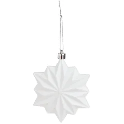 Gifi Flocon blanc à suspendre 8,5x2,5xH10,5cm^ Décoration Sapin