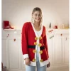 Gifi Gilet de Noël rouge adulte - Taille unique^ Déguisement Et Tenue De Noël