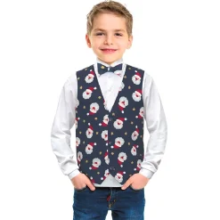 Gifi Gilet et noeud papillon de Noël enfant 6/8 ans^ Déguisement Et Tenue De Noël