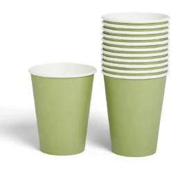 Best Gifi Gobelet en carton 36cl Vert olive x12