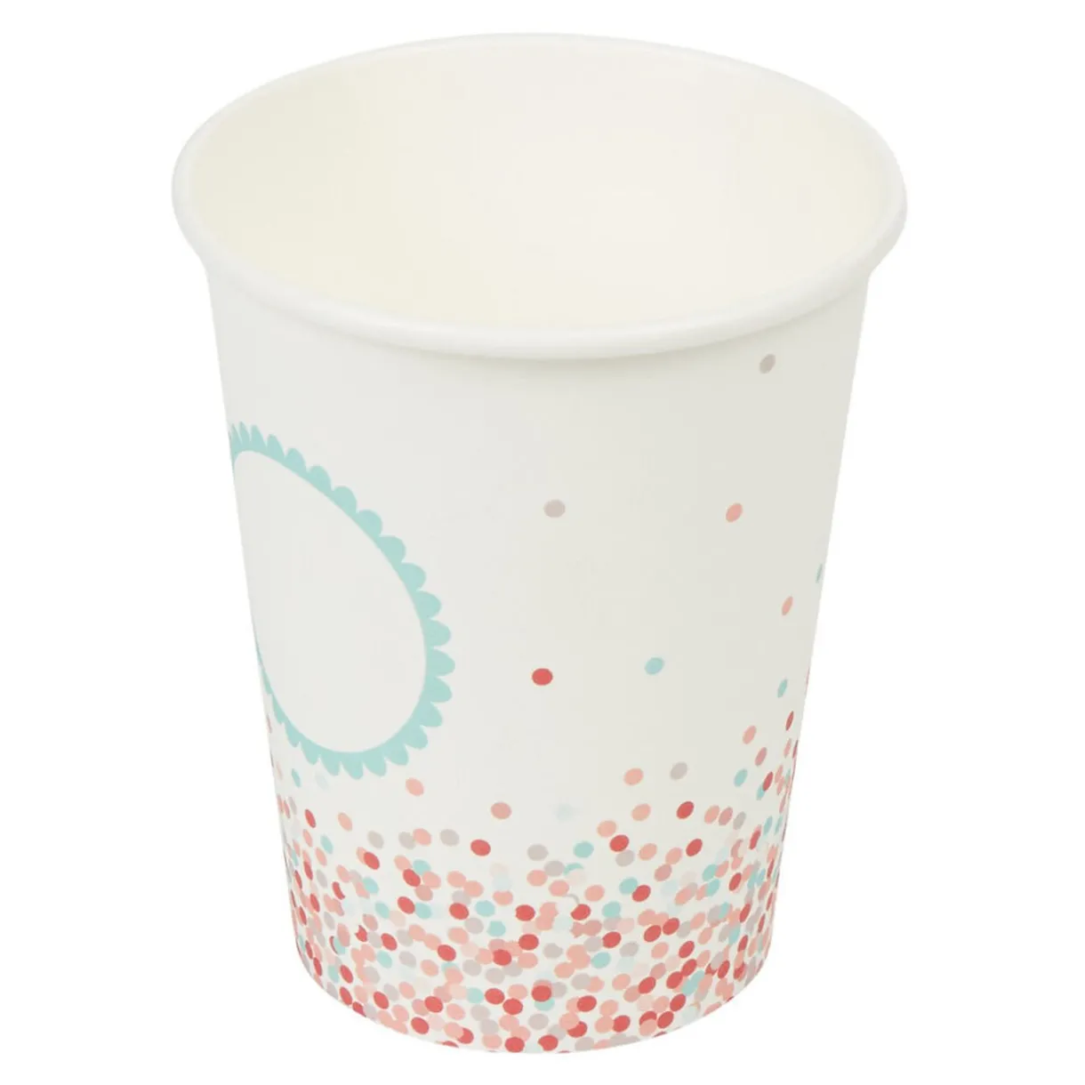 Sale Gifi Gobelet en carton design chandeleur pois multicolores