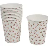 Clearance Gifi Gobelet en carton design cerise x10