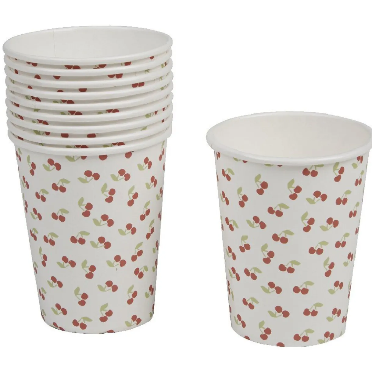 Clearance Gifi Gobelet en carton design cerise x10