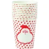 Clearance Gifi Gobelet en carton fond blanc design père noël 25 cl x10