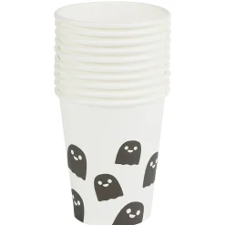 Best Gifi Gobelet en carton Halloween motif fantôme 25cl x10