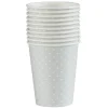 Clearance Gifi Gobelet jetable motif petit pois gris et blanc 25 cl x10