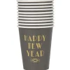 Clearance Gifi Gobelet jetable noir design Happy New year x10