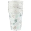 Best Gifi Gobelet jetable Noël motif flocon blanc et vert 25 cl x10