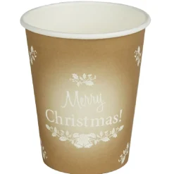 Clearance Gifi Gobelet motif houx d'or x10