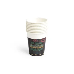 Clearance Gifi Gobelet papier Halloween cirque Freak Show 260ml x8