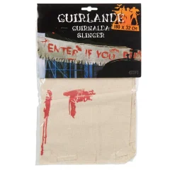 Outlet Gifi Guirlande avec inscription ensanglantée 1,8 m