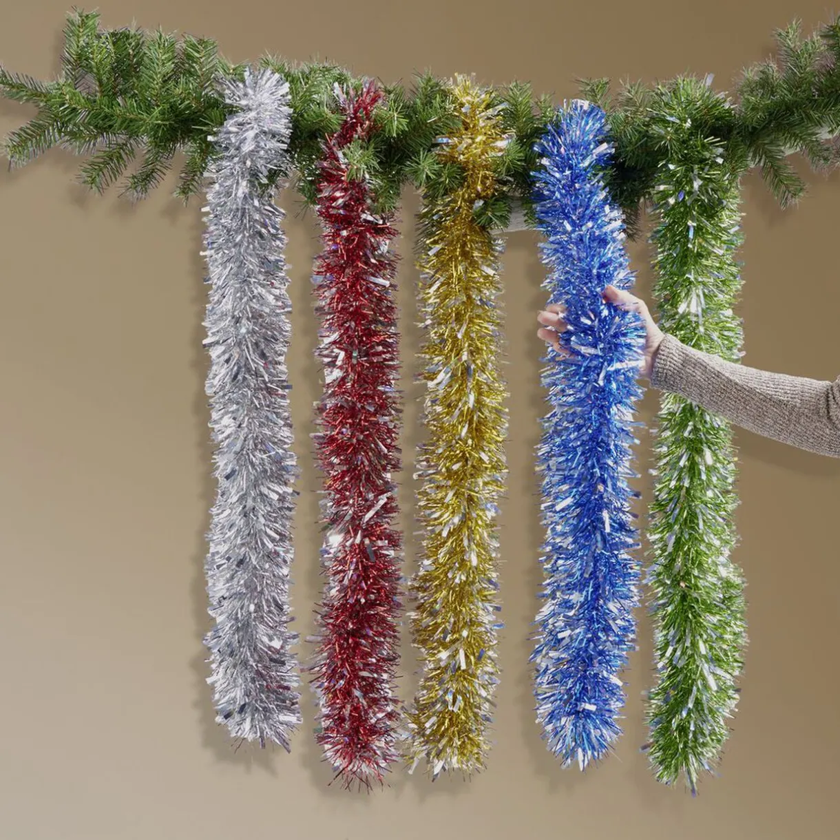 Gifi Guirlande bleu métallisé L180cm^ Décoration Sapin