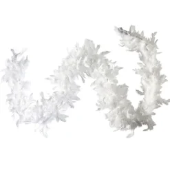 Gifi Guirlande boa plume boa blanc^ Décoration Sapin