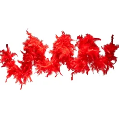 Gifi Guirlande boa plume boa rouge^ Décoration Sapin