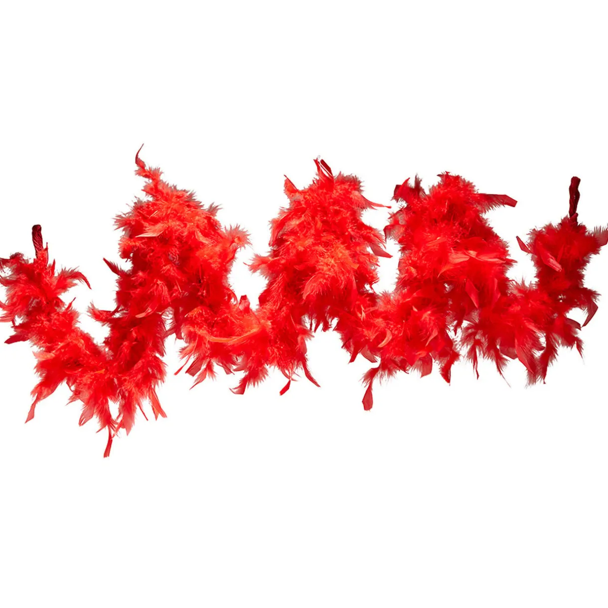 Gifi Guirlande boa plume boa rouge^ Décoration Sapin