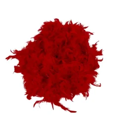 Gifi Guirlande boa plume boa rouge^ Décoration Sapin