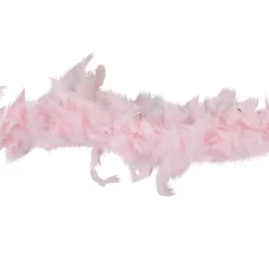 Gifi Guirlande Boa plumes roses Noël romance^ Décoration Sapin