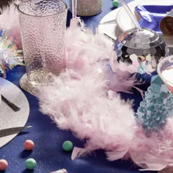 Gifi Guirlande Boa plumes roses Noël romance^ Décoration Sapin