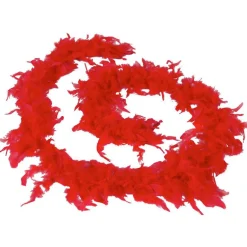 Gifi Guirlande boa plumes rouges 1,8 m^ Décoration Sapin