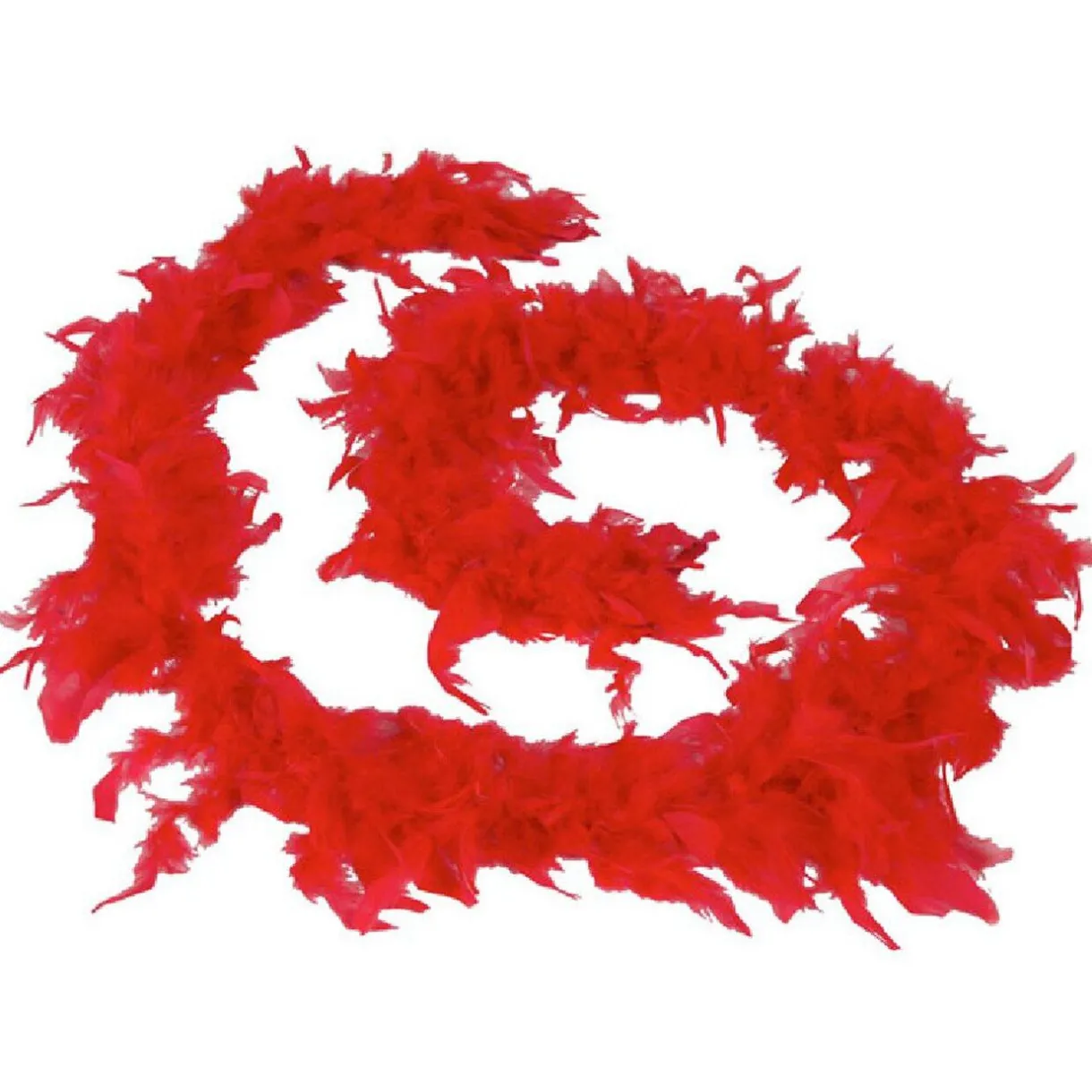Gifi Guirlande boa plumes rouges 1,8 m^ Décoration Sapin