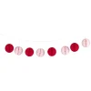 Clearance Gifi Guirlande boule en papier rose et rouge