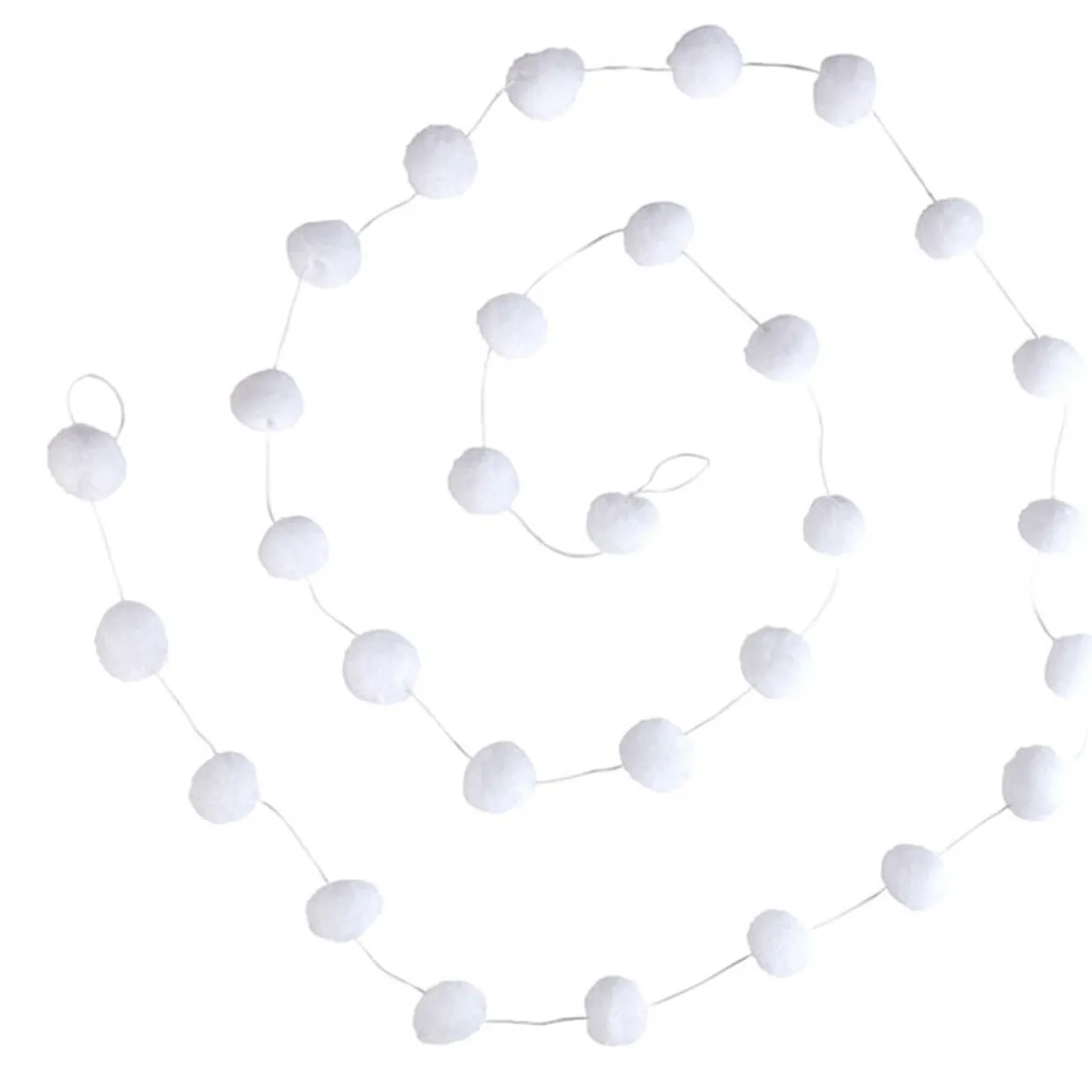 Gifi Guirlande boules de neige 1.8 m^ Décoration Sapin