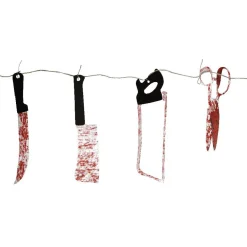 Outlet Gifi Guirlande de couteaux ensanglantés 2,3 m