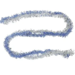 Gifi Guirlande de Noël argentée bleue 1,8 m^ Décoration Sapin