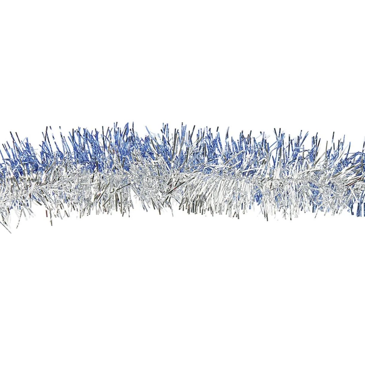 Gifi Guirlande de Noël argentée bleue 1,8 m^ Décoration Sapin
