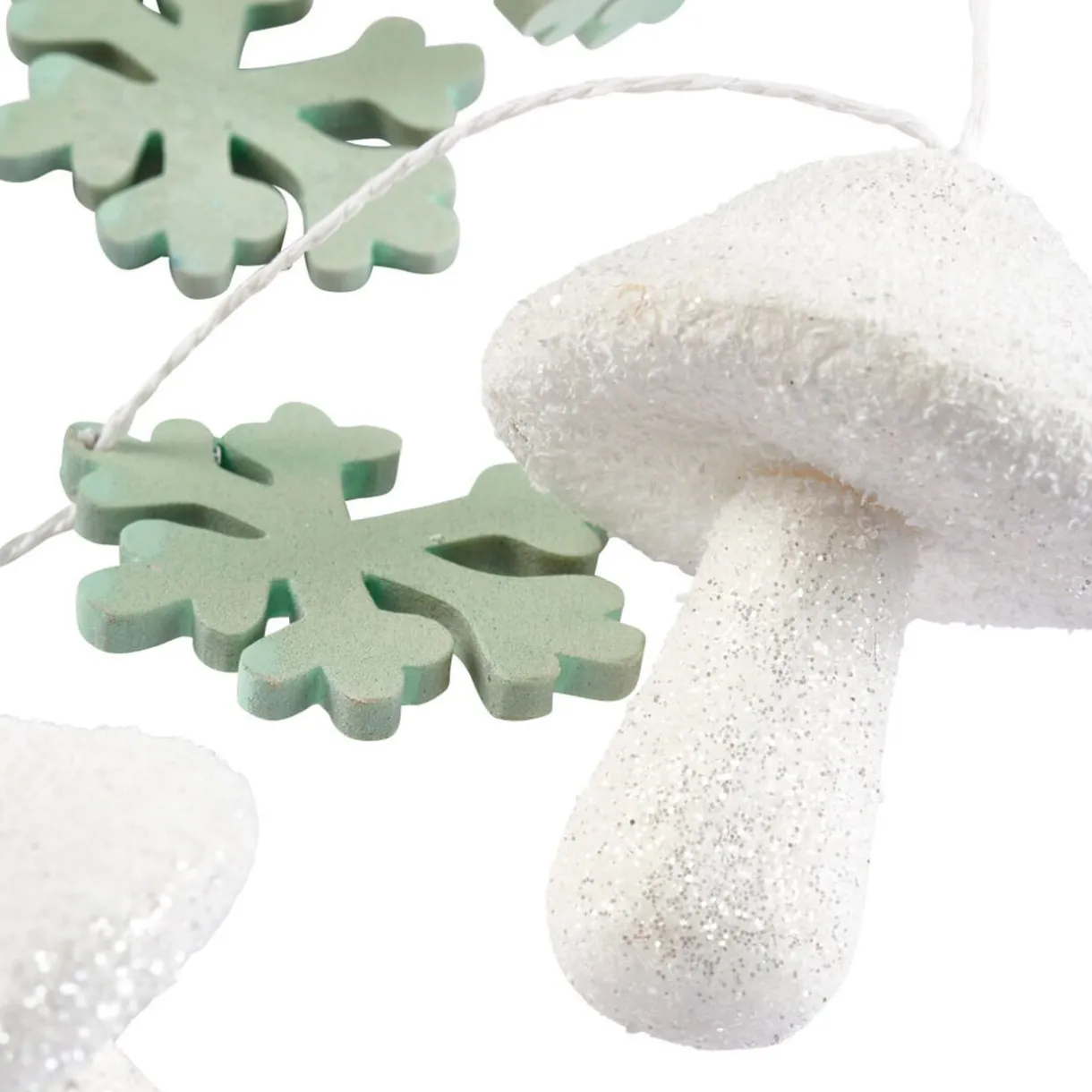 Gifi Guirlande de Noël champignons et flocons 1,80 m^ Décoration Sapin