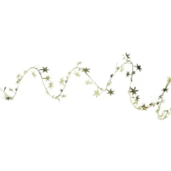 Gifi Guirlande de Noël dorée avec étoiles scintillantes^ Décoration Sapin