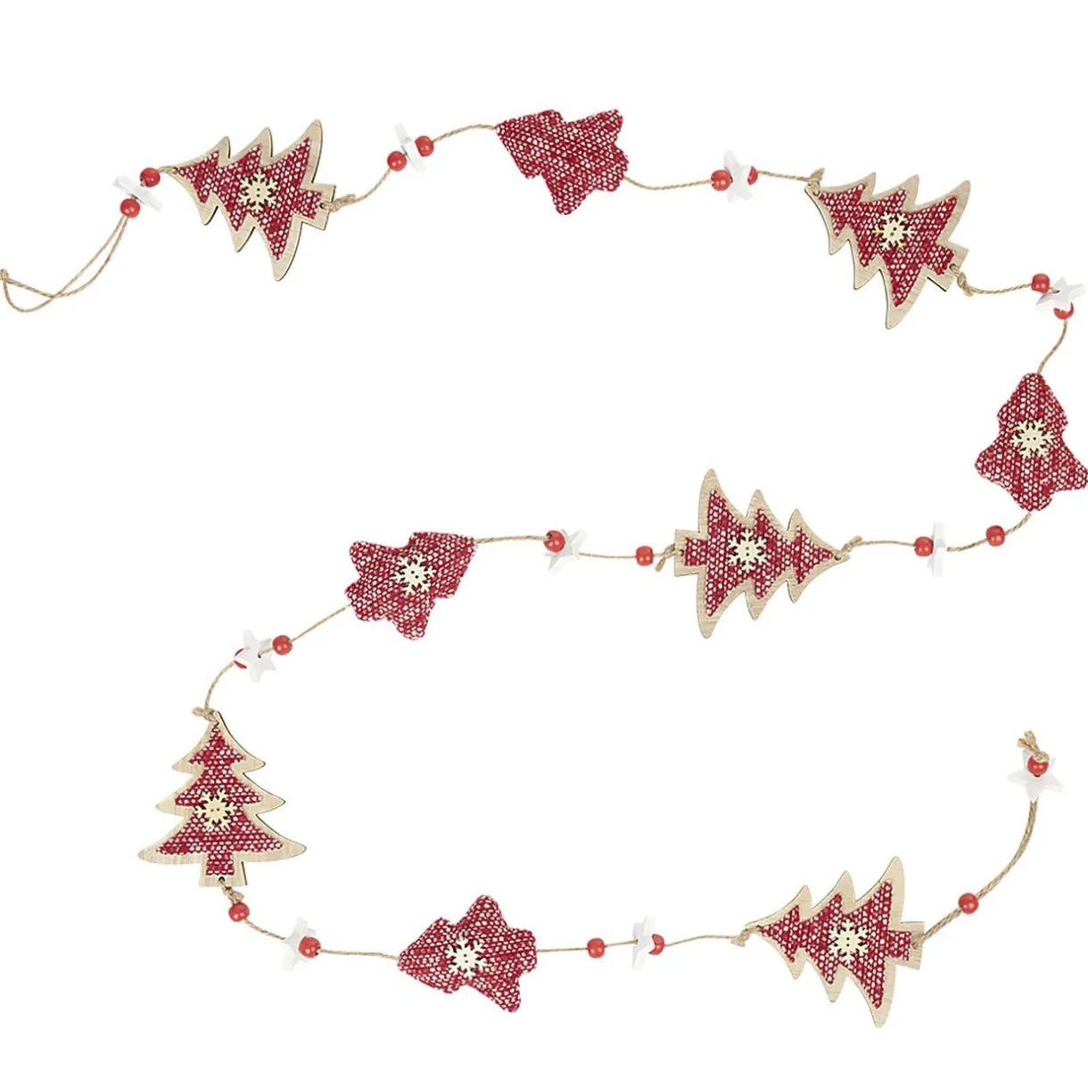 Gifi Guirlande de Noël en bois^ Décoration Sapin