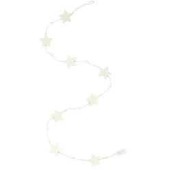 Gifi Guirlande de Noël en bois clair^ Décoration Sapin